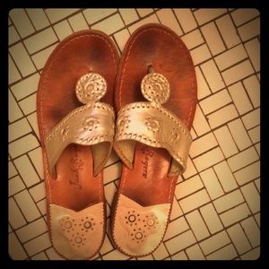 Jack Rogers Gold Size 10